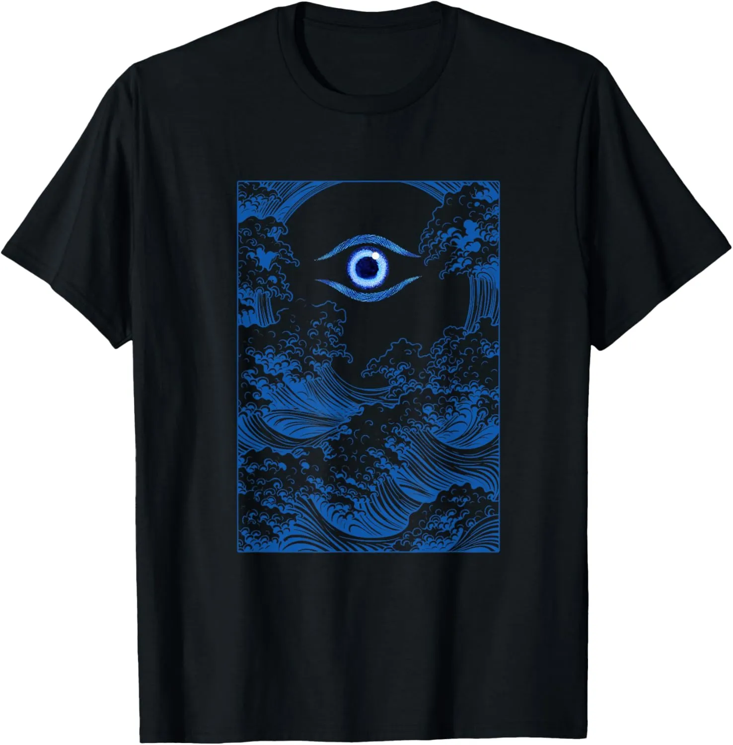 Abstract Ocean Waves Blue Eye T-Shirt