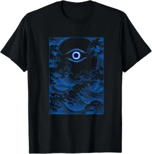 Abstract Ocean Waves Blue Eye T-Shirt