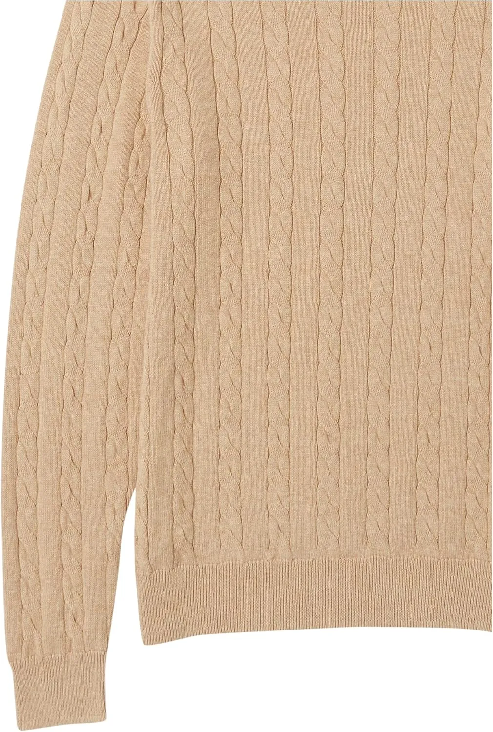 Amazon Essentials Men's Crewneck Cable Cotton Sweater