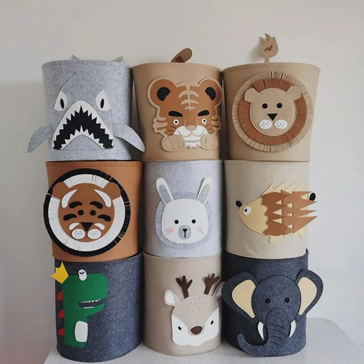 Cartoon Cute Wool Felt Storage Bin, HG0106