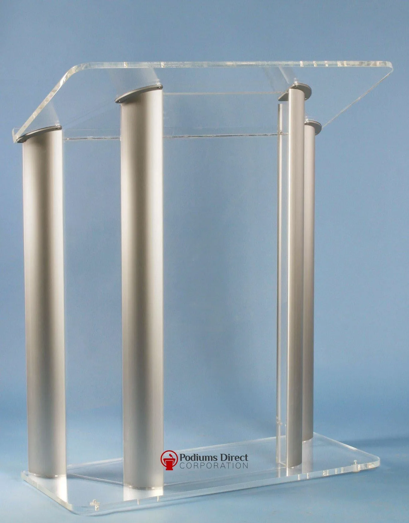 Contemporary Acrylic and Aluminum Podium Large Alumacrylic - FREE SHIPPING!