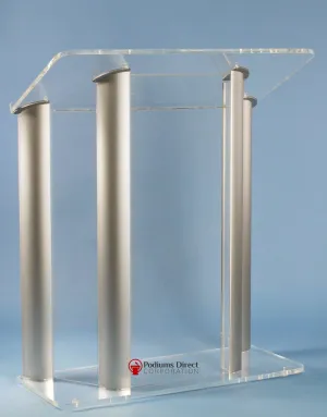 Contemporary Acrylic and Aluminum Podium Large Alumacrylic - FREE SHIPPING!