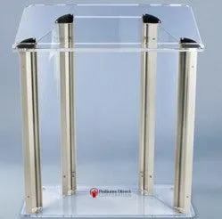 Contemporary Acrylic and Aluminum Podium Large Alumacrylic - FREE SHIPPING!