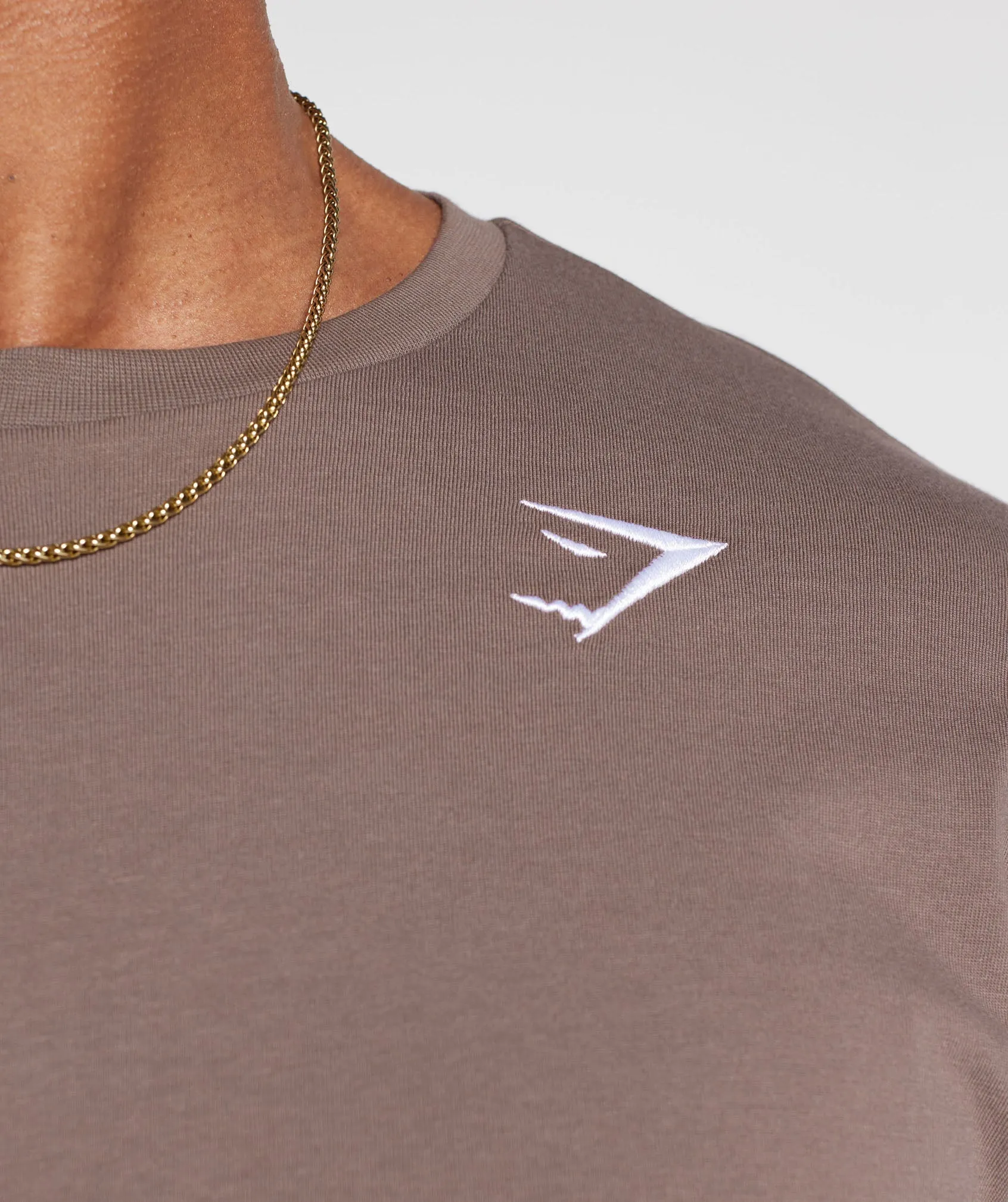 Gymshark Crest T-Shirt - Truffle Brown
