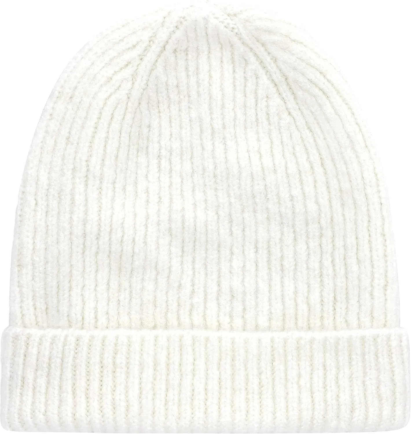 Lilax Rib Knit Women and Men's Beanie, Soft and Warm Cuff Winter Beanie Hat