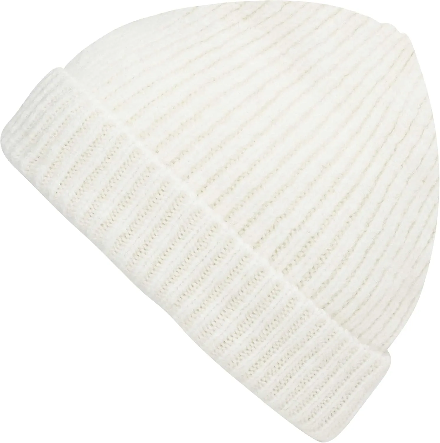 Lilax Rib Knit Women and Men's Beanie, Soft and Warm Cuff Winter Beanie Hat