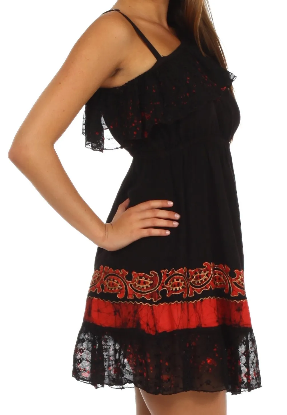 Sakkas Summer Solstice Batik Dress