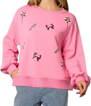 Ugly Christmas Sweaters for Women Cute Sequin Nutcracker Crewneck Sweatshirts Holiday Santa Oversized Pullover Tops