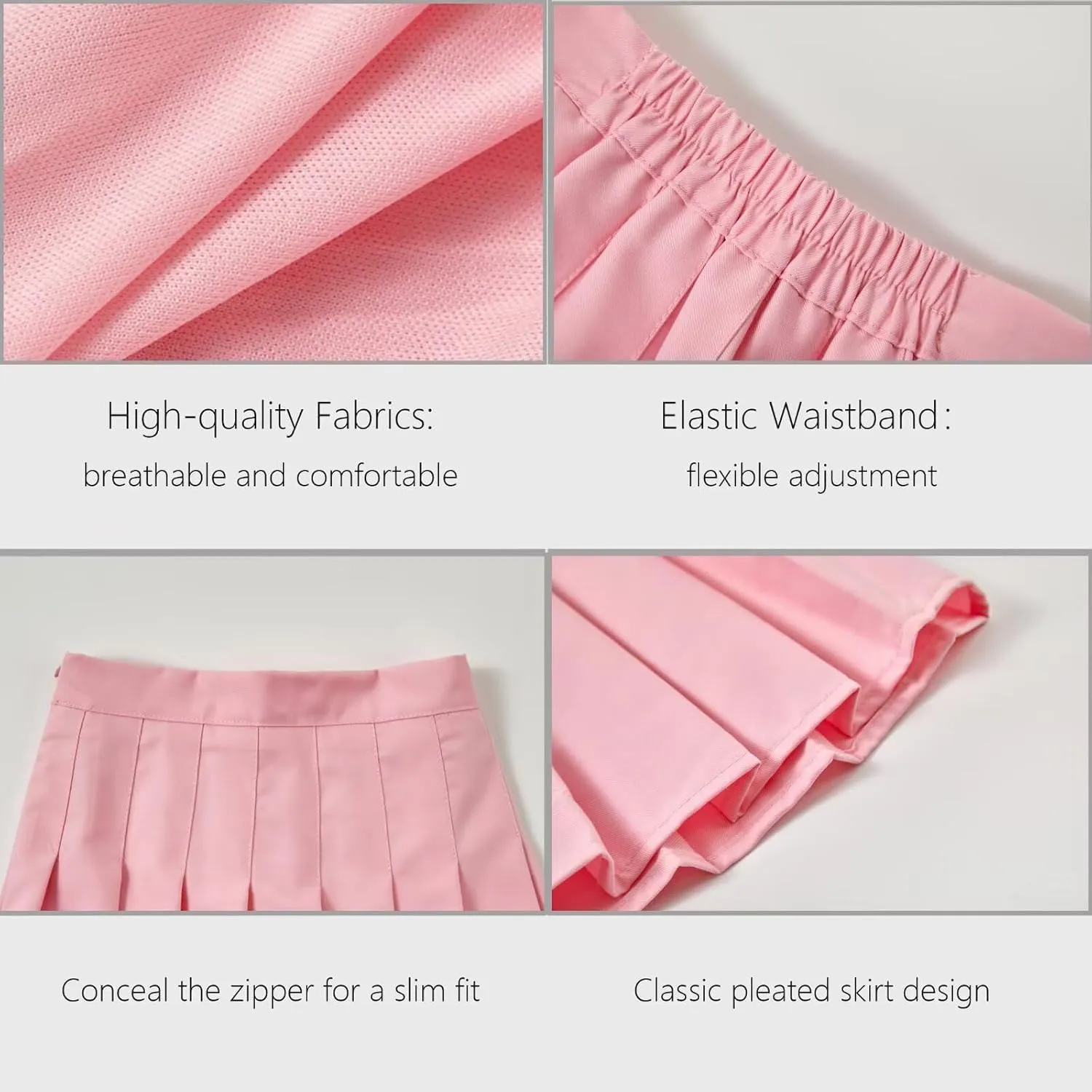 Womens Pleated Skirts Athletic Skort for Womens Tennis Golf Skorts with Shorts Mini Skirt for Casual Pickleball